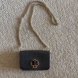 Kate Spade Black Crossbody Bag with Chain